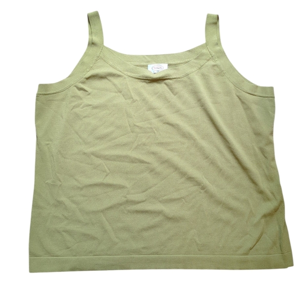 Talbots Sweater Set, Tank Top & Cardigan, Matching, Women's Plus 2XL Olive Green - Picture 6 of 16